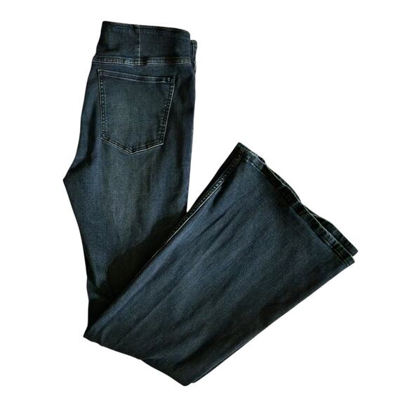 Free People We The Free Flared Jeans Pull On Blue Denim Stretch Women's Size 31 - Picture 7 of 15